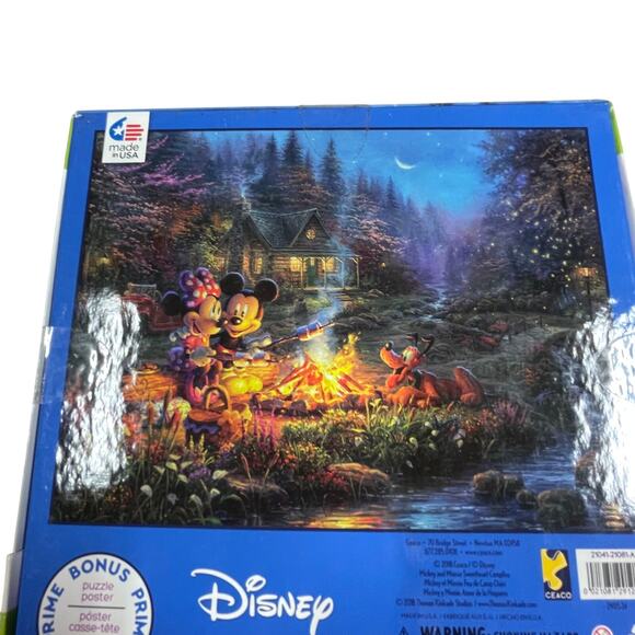 Thomas Kinkade Lot of 3 Disney Puzzles 750 Piece Snow White, Micky, Tangled NEW - Picture 6 of 8